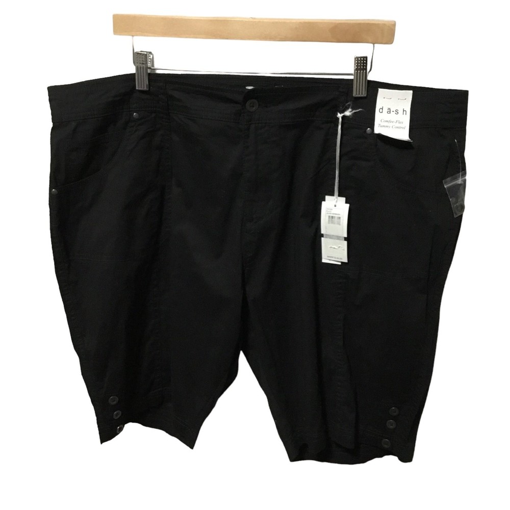 Dash Brand Black Bermudas size 18W NWT